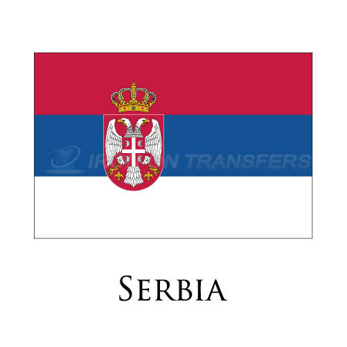 Serbia flag Iron-on Stickers (Heat Transfers)NO.1978